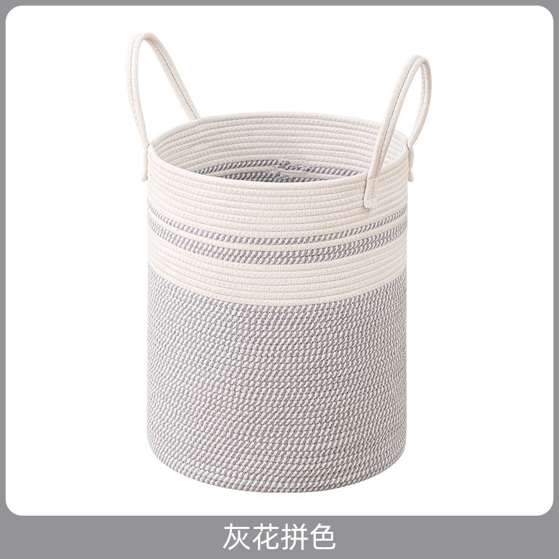 Women's decorative storage basket with two practical handles Bowlift