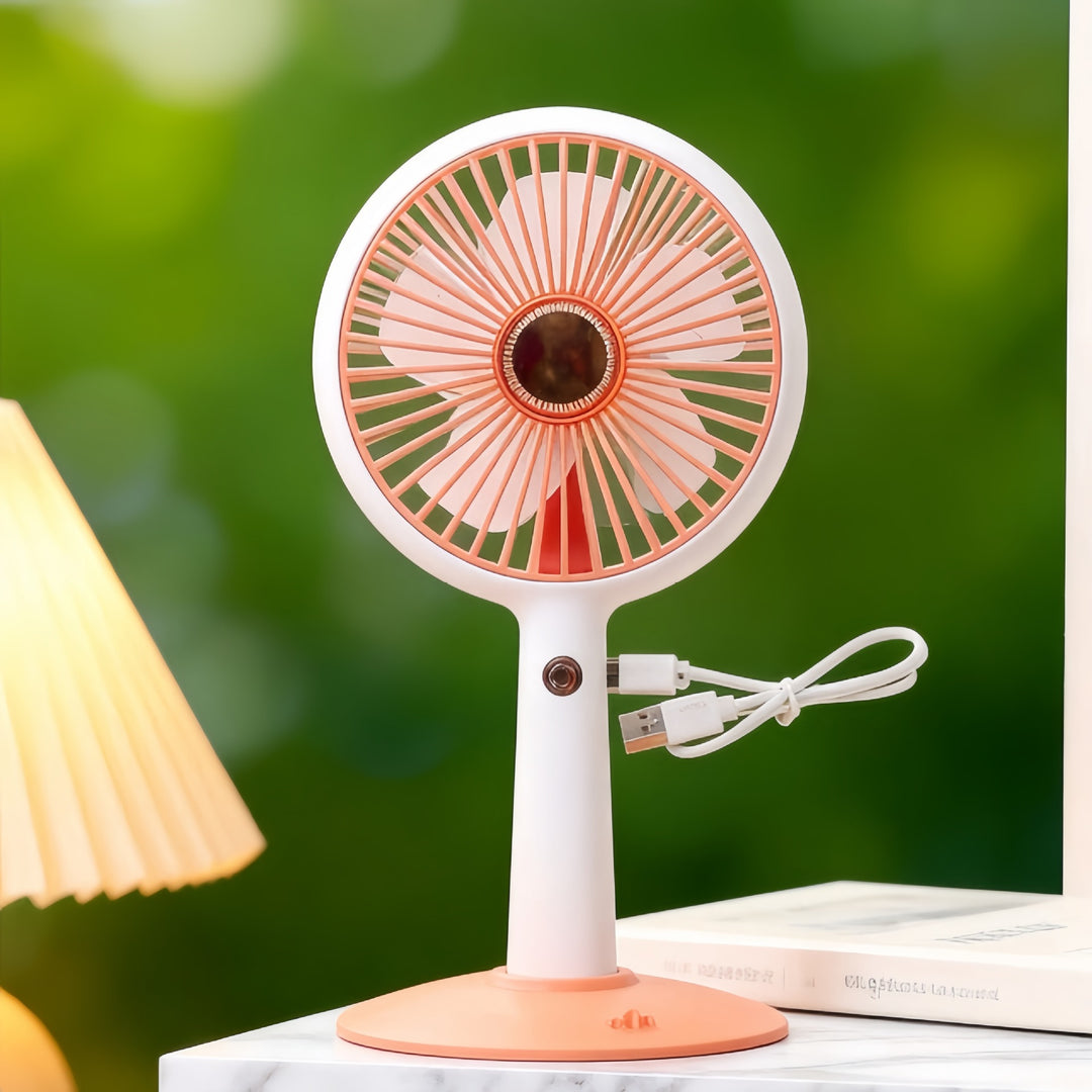 Women's Portable Table Fan with Adjustable Tilt Angle Bowlift