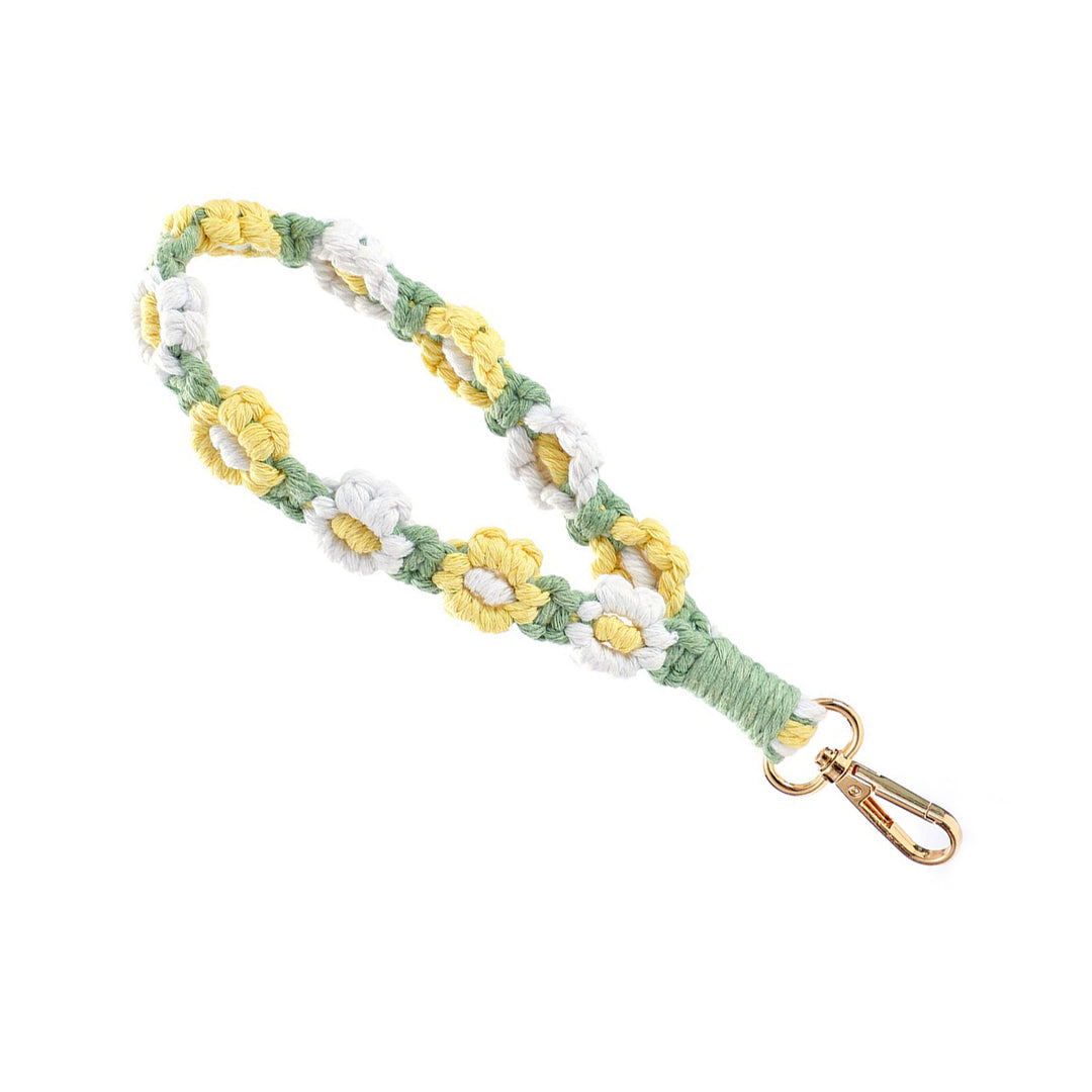 Floral Macrame Keychain Strap Bowlift 1788942629