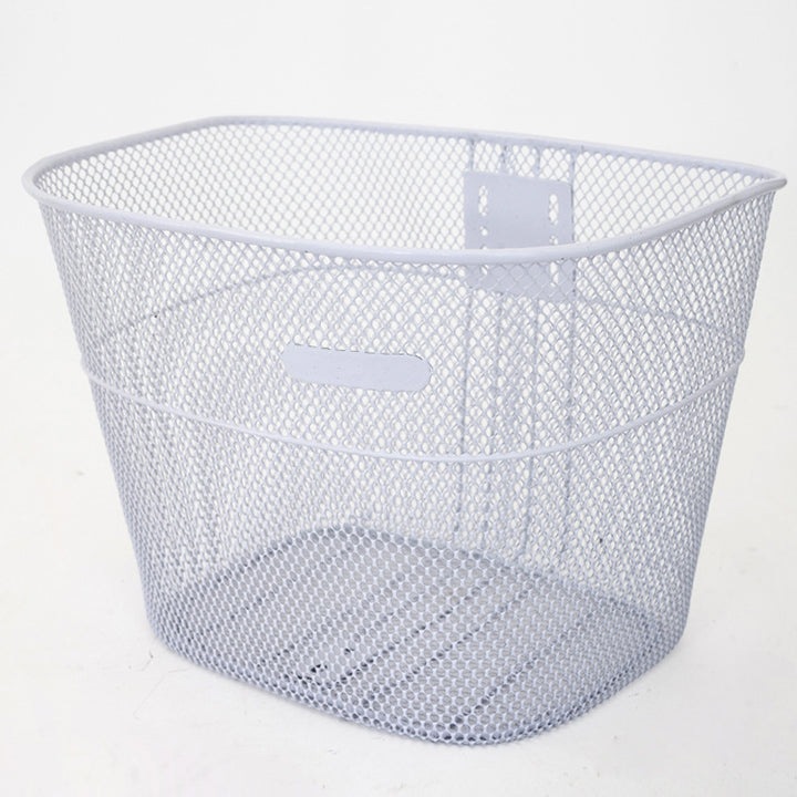 ventilated steel mesh bicycle front basket with quick-release bracket Bowlift
