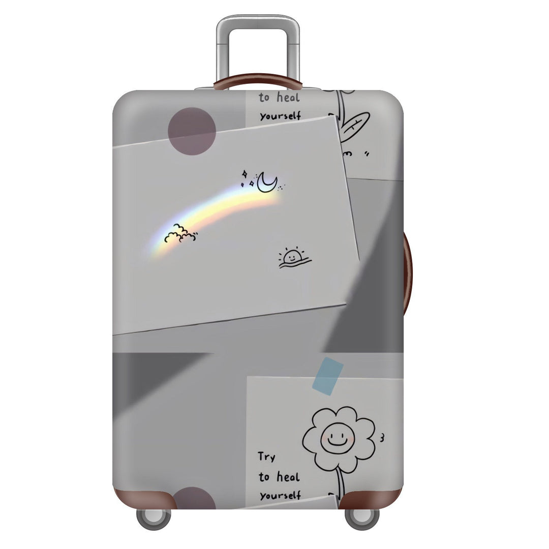 Unisex Hard Shell Suitcase with Inspiring Cityscape Bowlift