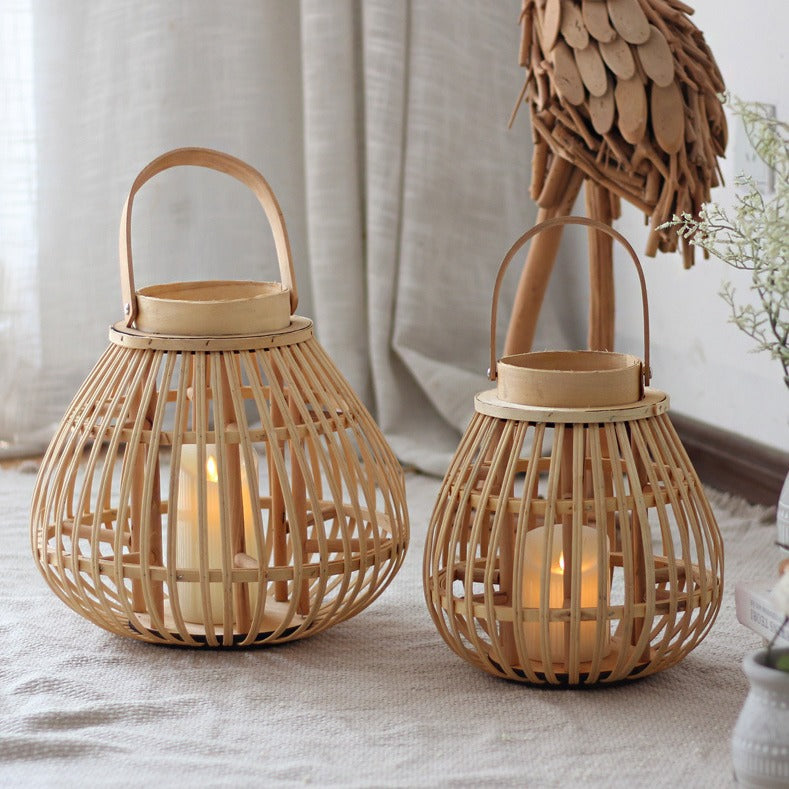 Handmade Rattan Lantern Bowlift