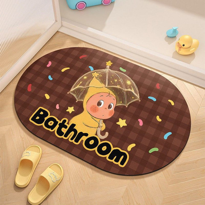 Cute Cartoon Character Welcome Mat