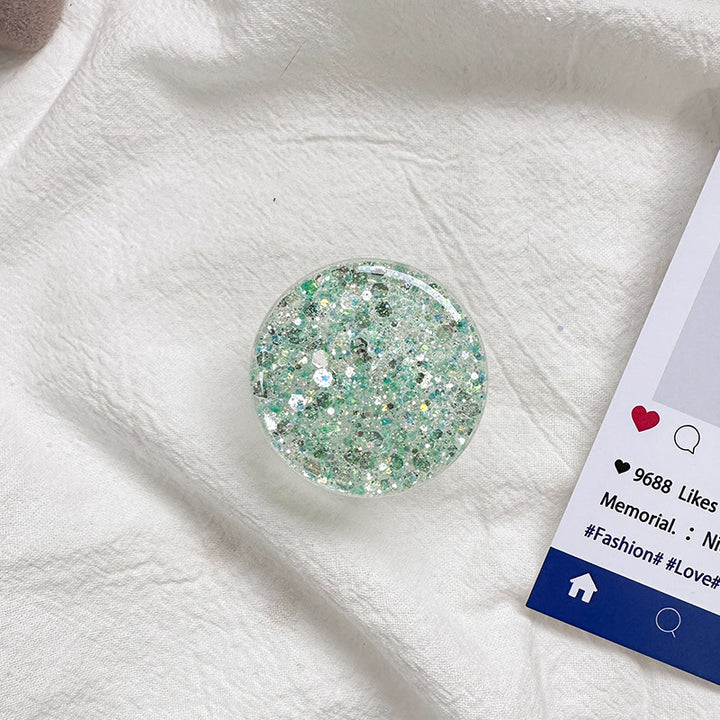 Sparkly Resin Phone Holder And Stand With Full Rotation Base