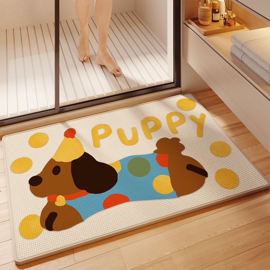 Fun Cartoon Themed Bath Mat Bowlift