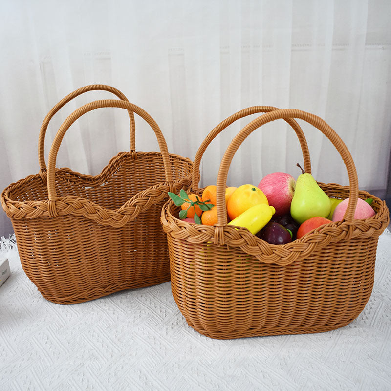 Braided Woven Storage Basket Bowlift