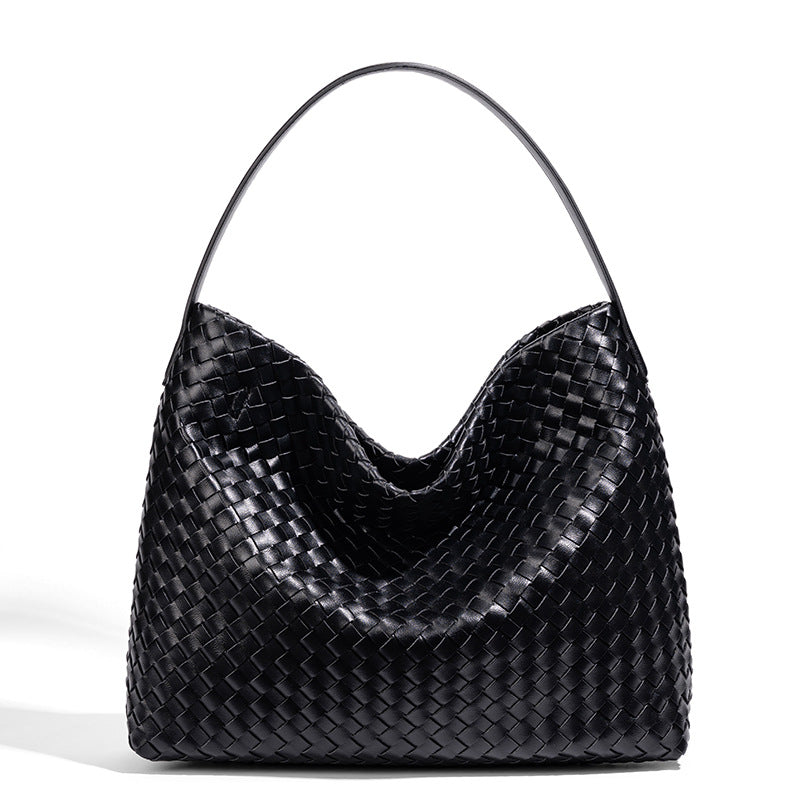 Contemporary Woven Hobo Bag Bowlift