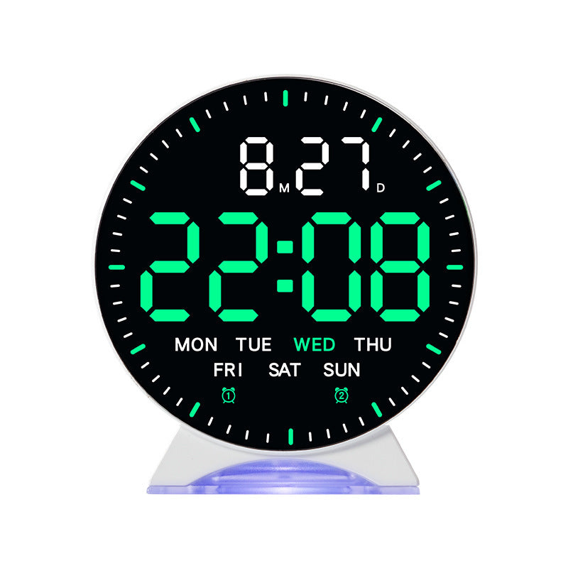 Digital alarm clock with intelligent LED display and multifunctional features Bowlift