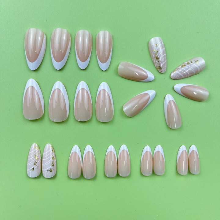 Elegant Almond-Shaped Nail Extensions Bowlift