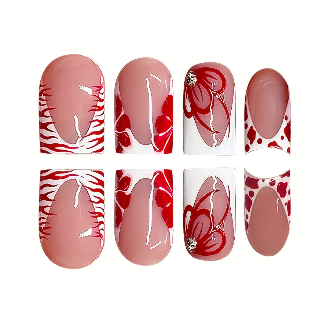 Elegant Floral Nail Design Bowlift