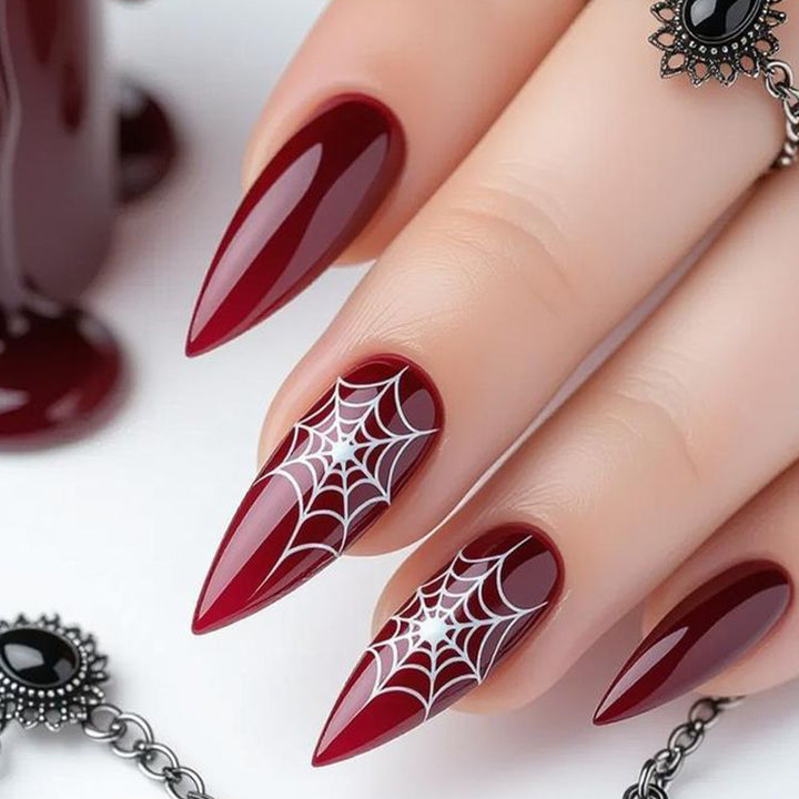 Halloween-Themed Stiletto Nail Art Extensions Bowlift