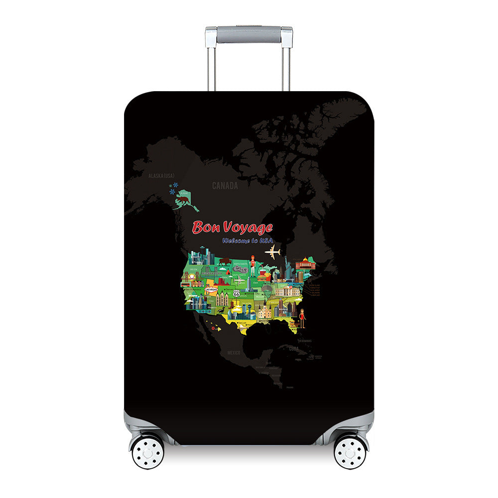 Women's Travel Suitcase with Colorful Floral Design Bowlift