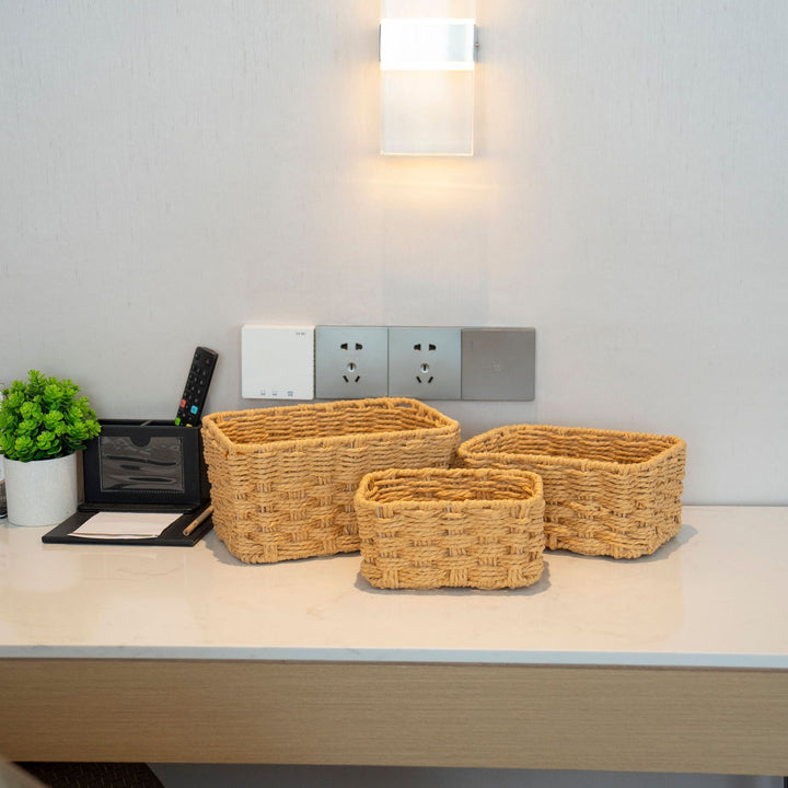 Multi-Purpose Woven Storage Baskets Bowlift