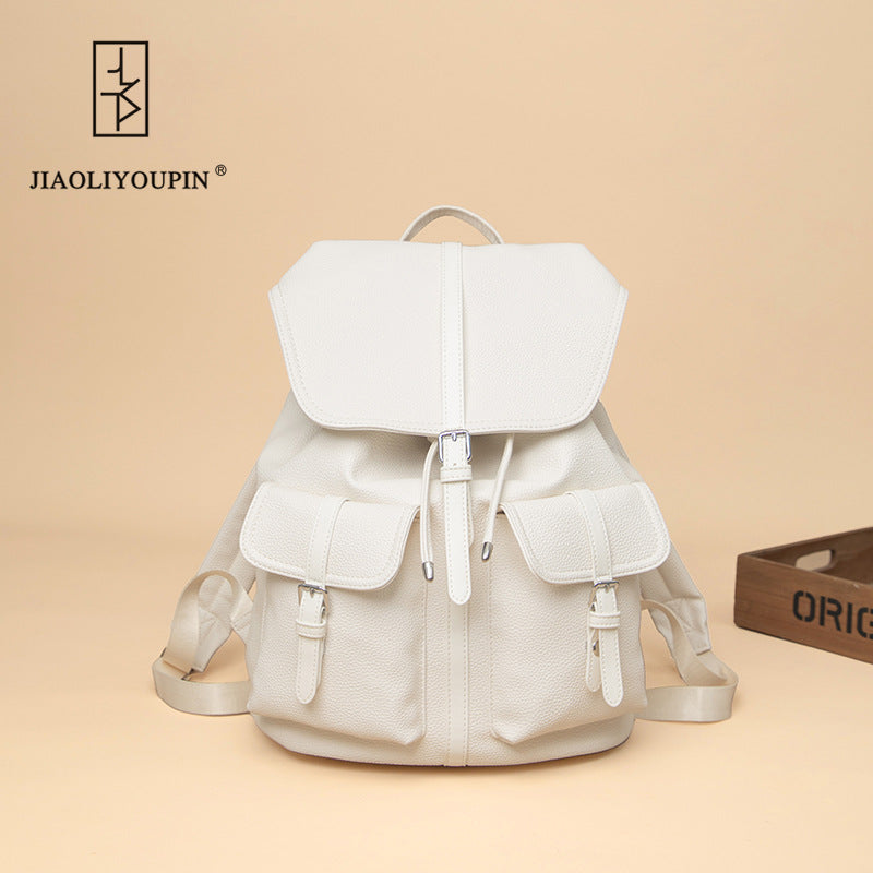 Premium Leather Laptop Backpack