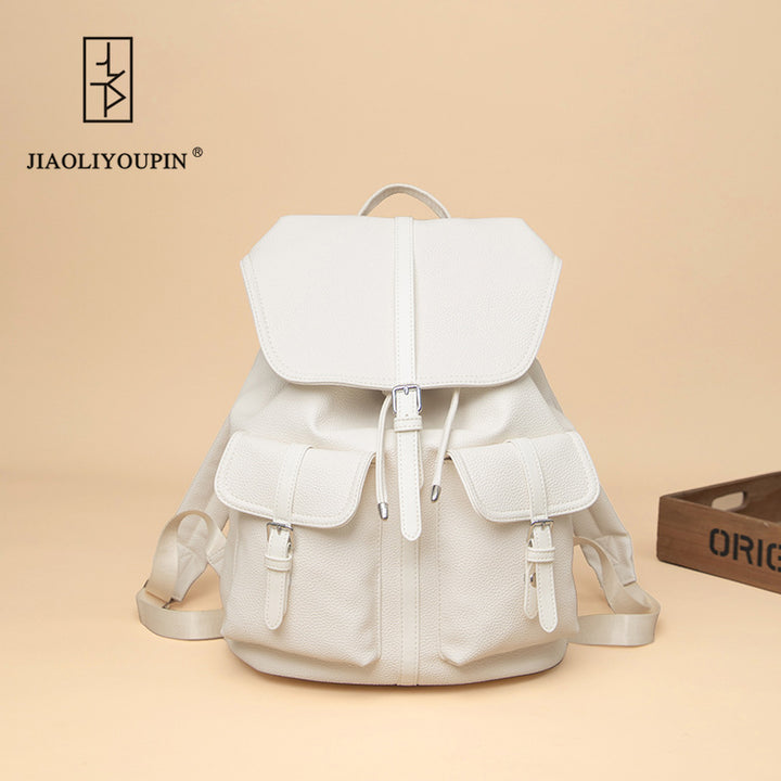 Premium Leather Laptop Backpack