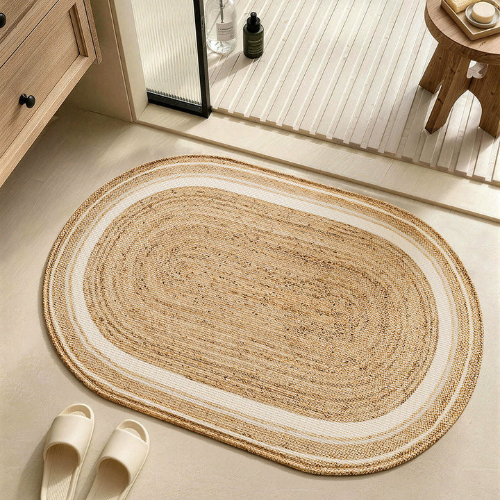 Natural Fiber Bath Rug Bowlift