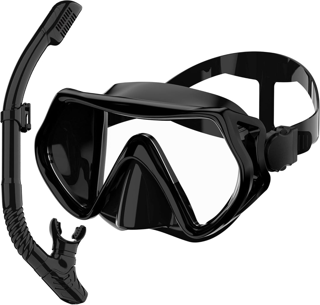 Swimming mask with visibility and comfort optimization Bowlift