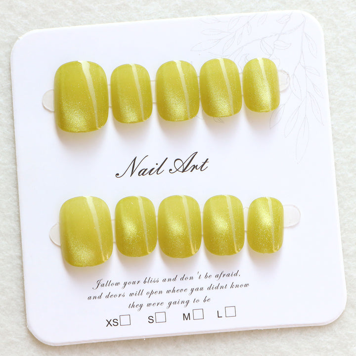 Glossy Press-On Nail Set Bowlift