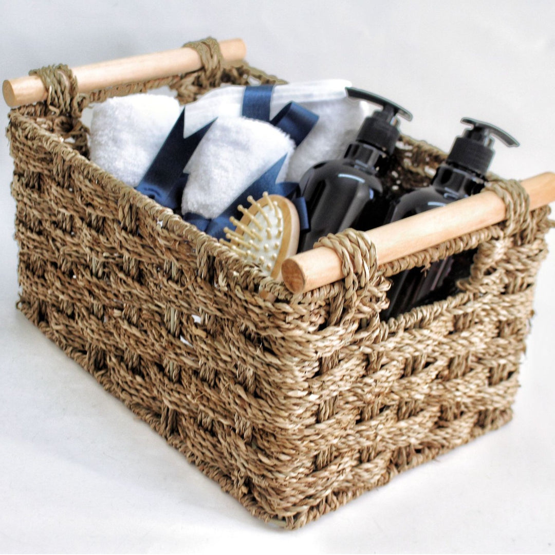 Eco-Friendly Woven Storage Basket Bowlift