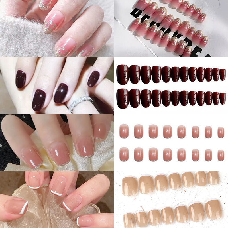 Elegant Glossy Press-On Nail Tips Bowlift
