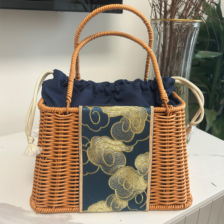 Decorative Woven Handcrafted Basket Bowlift