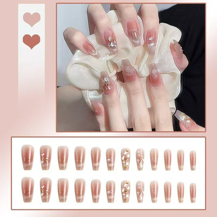 Artistic nails with glitter accents Bowlift