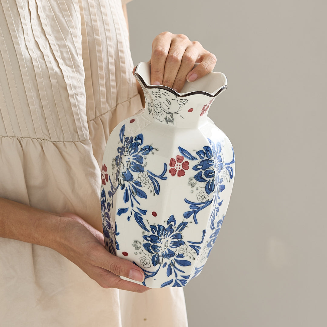 Elegant Ceramic Flower Vase Bowlift