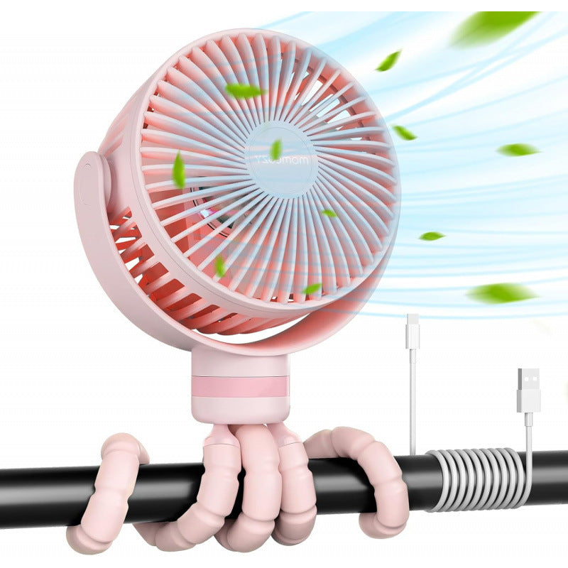Unisex flexible USB fan with rotatable head and innovative holder Bowlift
