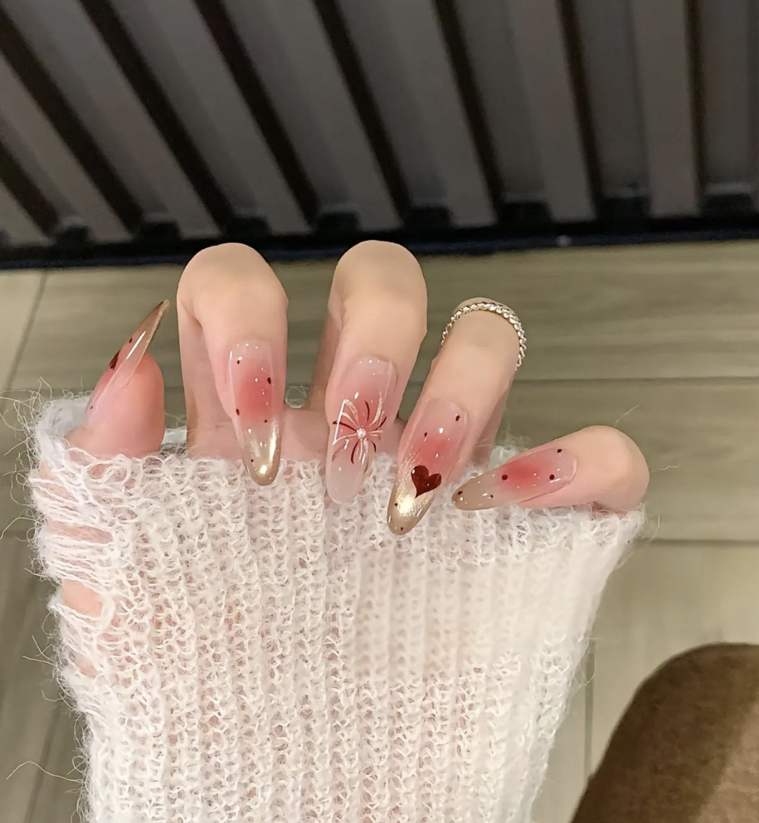 Artistic Themed Press-On Nails Bowlift