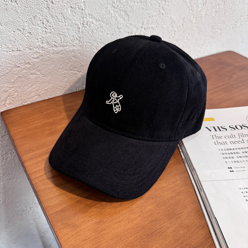 Relaxed Fit Cotton Cap with Unique Embroidery