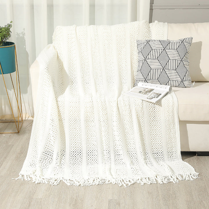 Ladies Large Knitted Blanket Bowlift