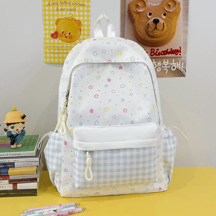 Cute Star-Patterned Casual Daypack Bowlift