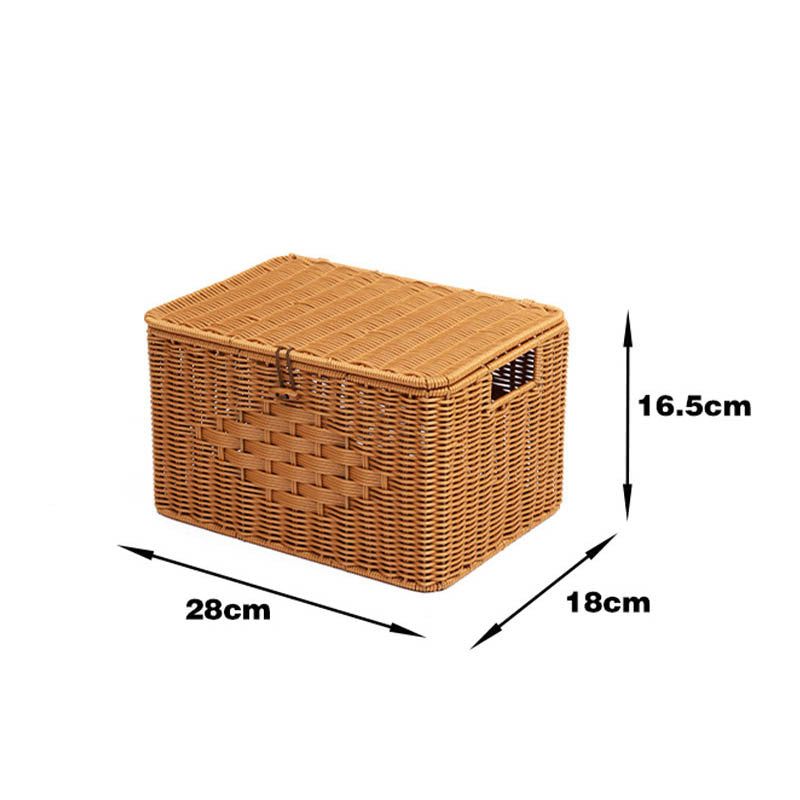 Rustic Woven Storage Chest Bowlift