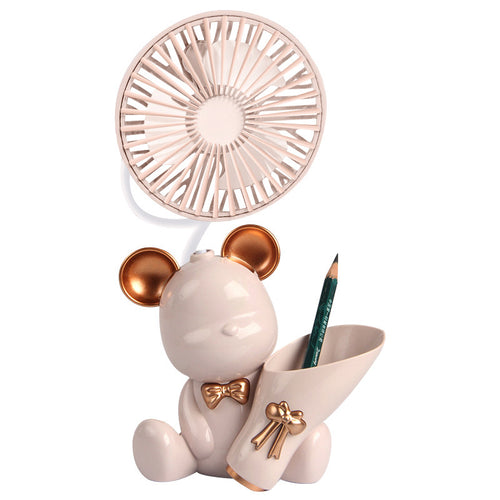 Women creative desk fan and pen holder Bowlift