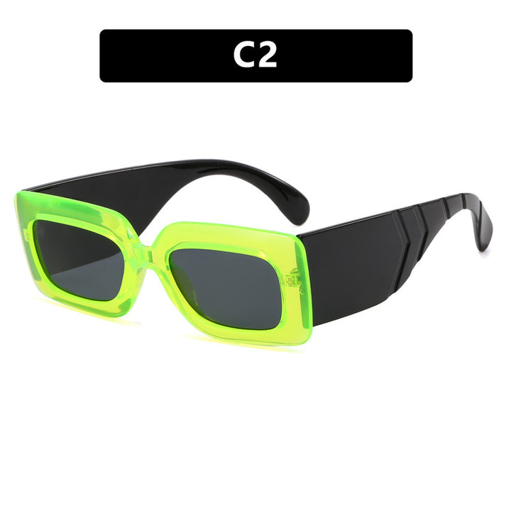 Women oversized sunglasses in fashionable snake leather look Bowlift