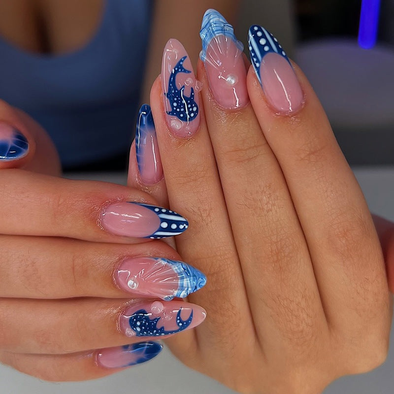 Acrylic nail set with elegant designs and glamorous accents Bowlift