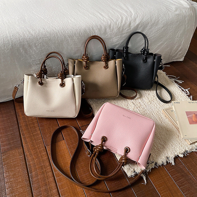 WoElegant Textured Handheld Tote Bag Bowlift