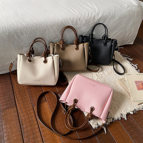 WoElegant Textured Handheld Tote Bag Bowlift