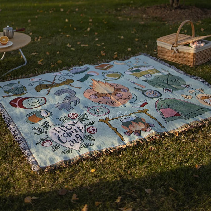 Bohemian-Style Outdoor Picnic Blanket