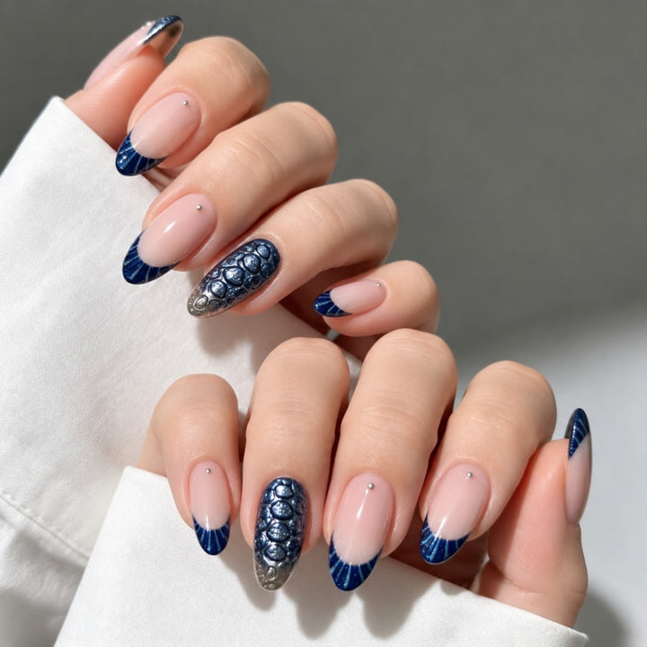 Stylish Press-On Nail Set with Elegant Design Bowlift