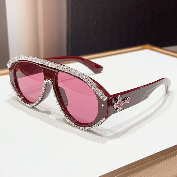 Luxury Oversized Rhinestone Sunglasses Bowlift
