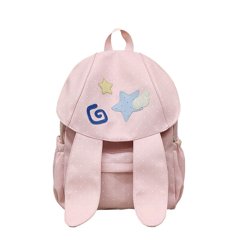 Cute Bunny Ears School Backpack Bowlift