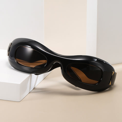Women's futuristic designer sunglasses with innovative Bowlift frame