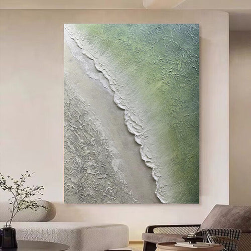 Textured Coastal Landscape Wall Art