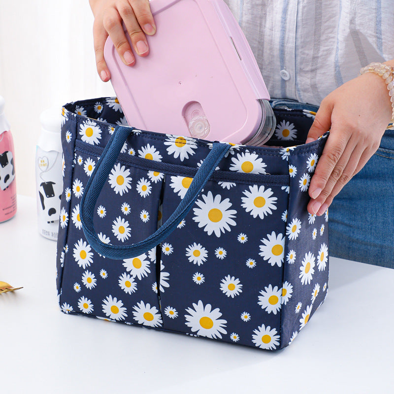 Stylish Floral Print Tote Bag Bowlift