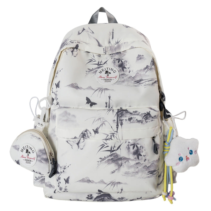 Artistic Printed Backpack Bowlift