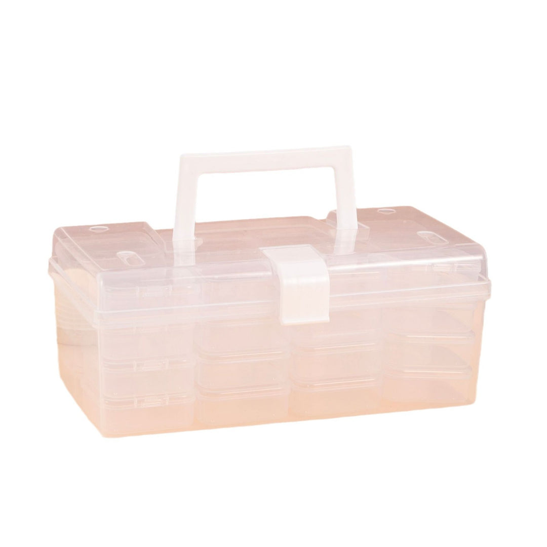 Multi-Sectional Craft Tool Storage Box Bowlift