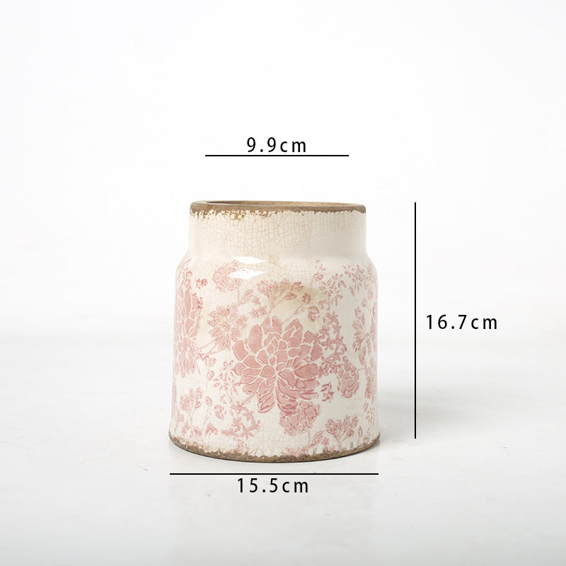 Decorative flower pot with floral decoration Bowlift