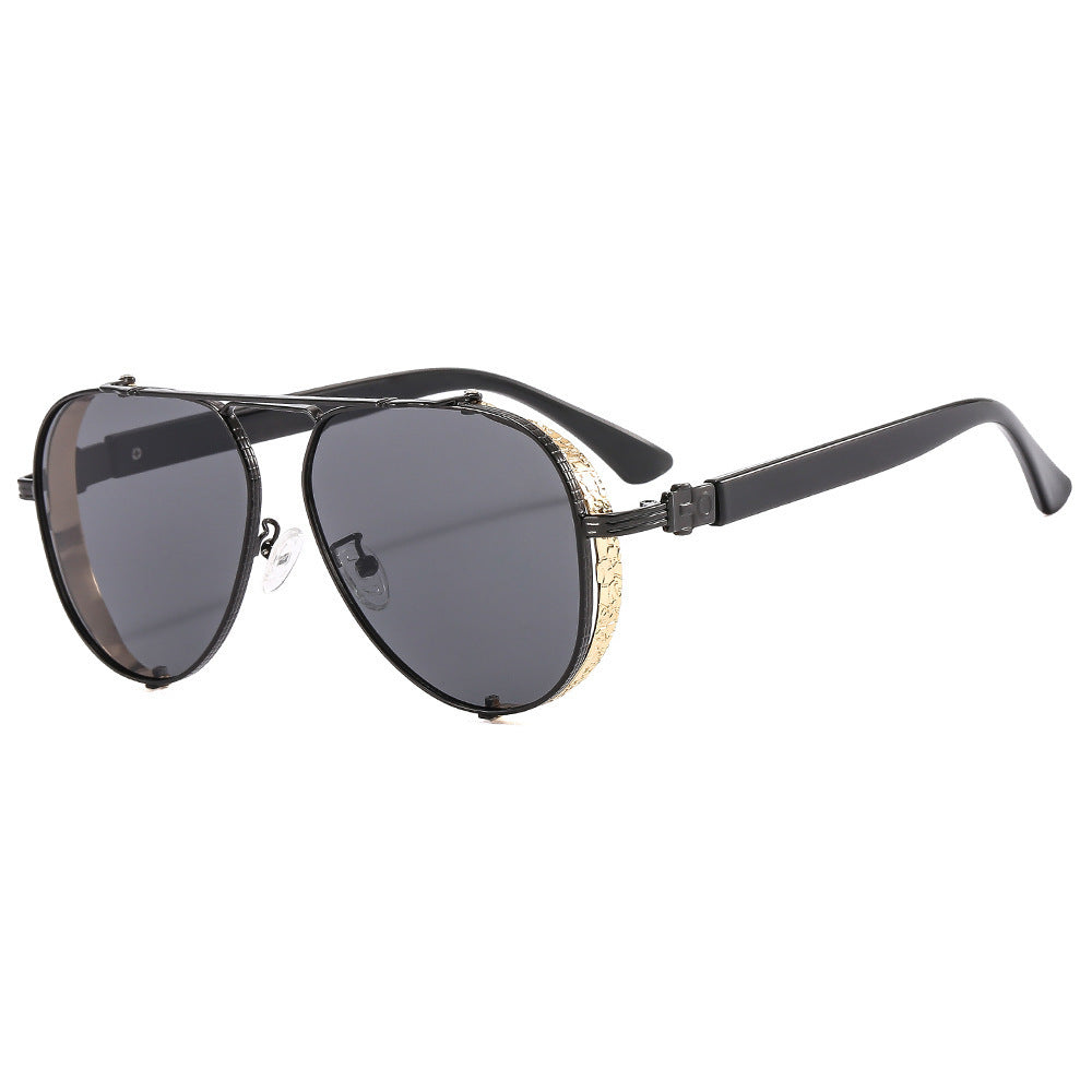 Women Luxurious Retro Sunglasses with Ornate Decorations Bowlift