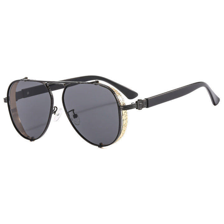 Women Luxurious Retro Sunglasses with Ornate Decorations Bowlift